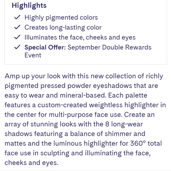 Mirabella Eyeshadow Palette - Picture 13 of 13